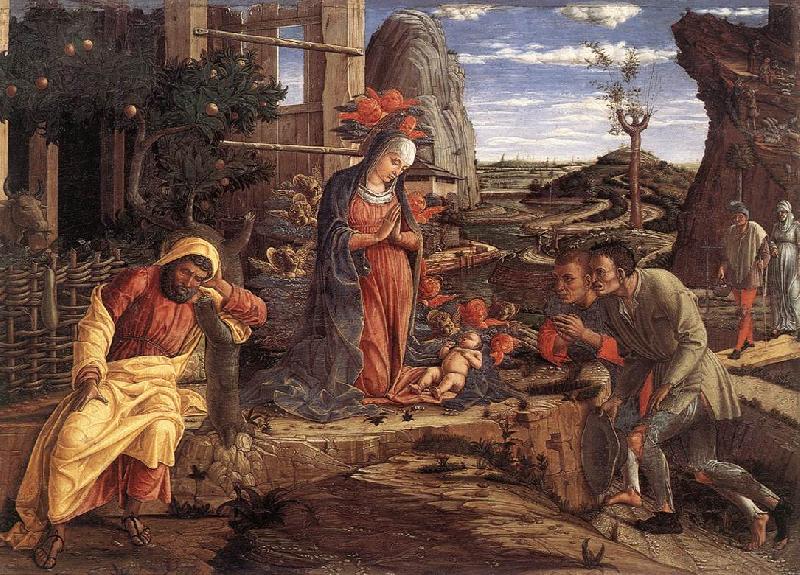 MANTEGNA, Andrea The Adoration of the Shepherds sf oil painting picture